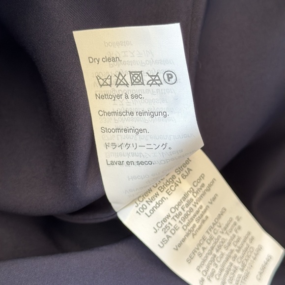 J. Crew Pleated Front Linen Blend Sailor Skirt in Navy - Picture 9 of 9